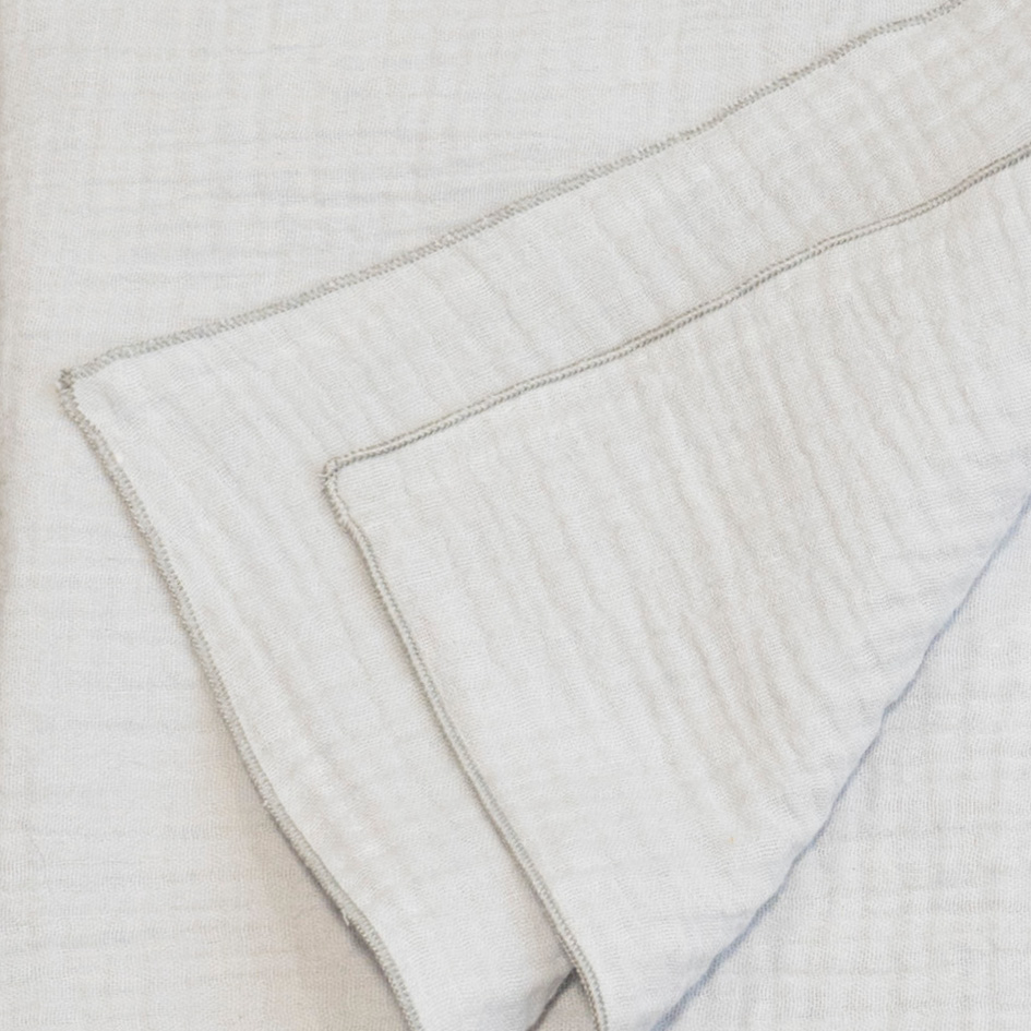 Muślinowy szal siwy