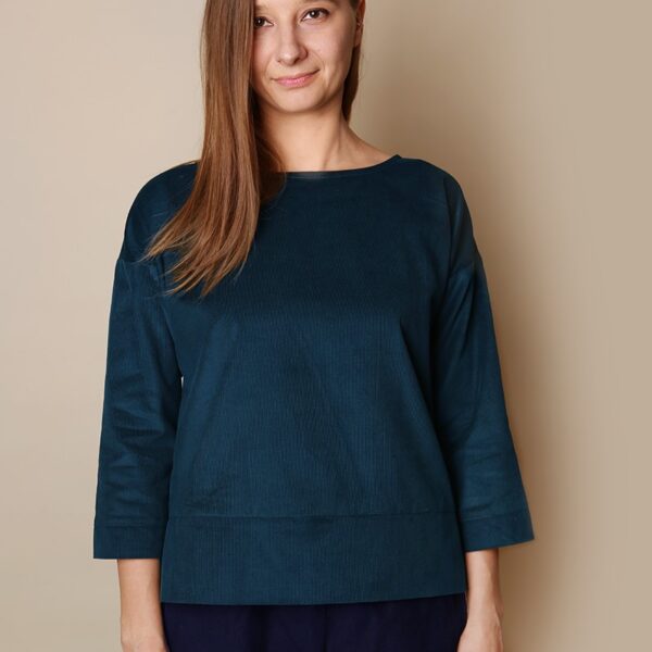 Sztruksowa bluza - prostota i elegancja w casualowym stylu