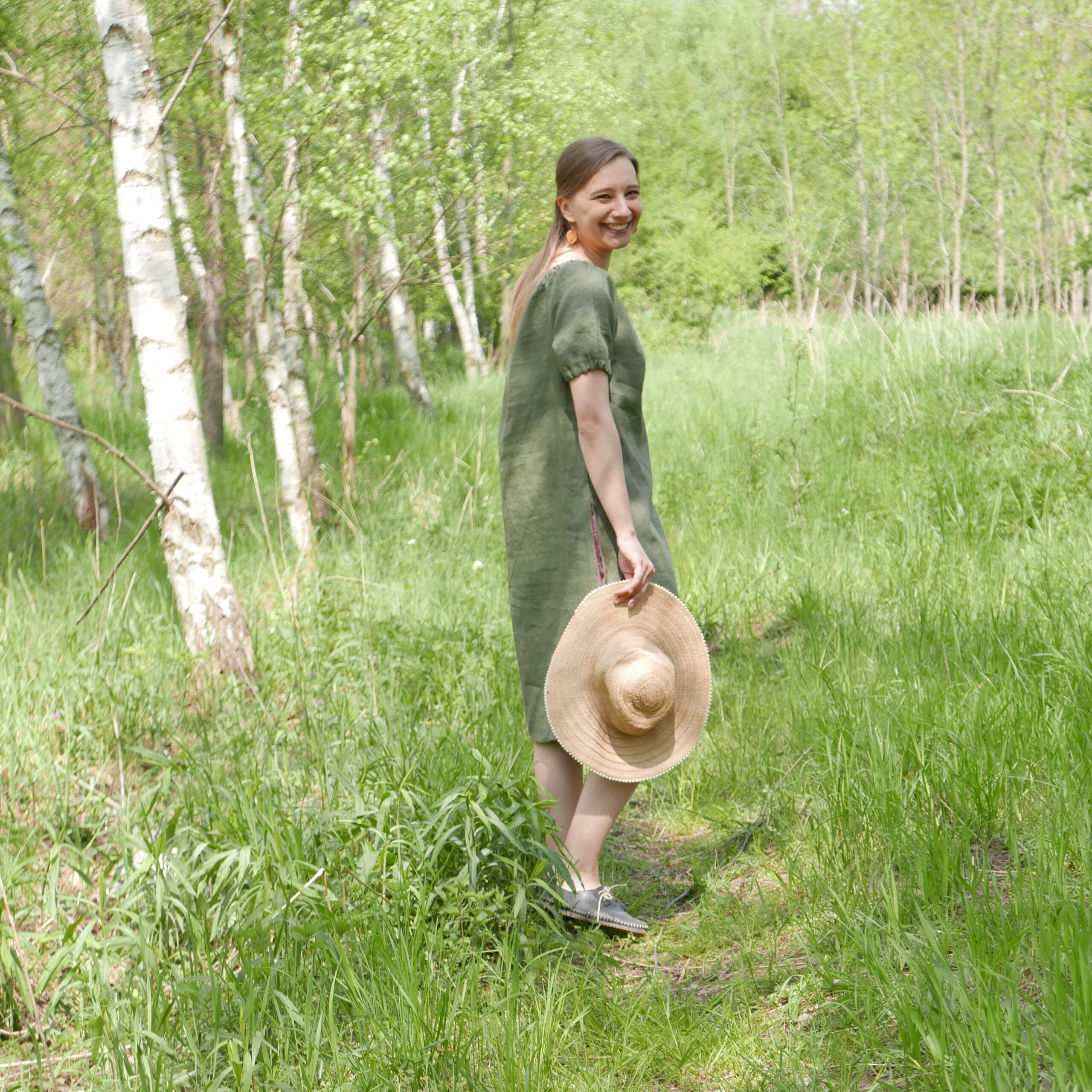 Lniana sukienka "Bożenka"