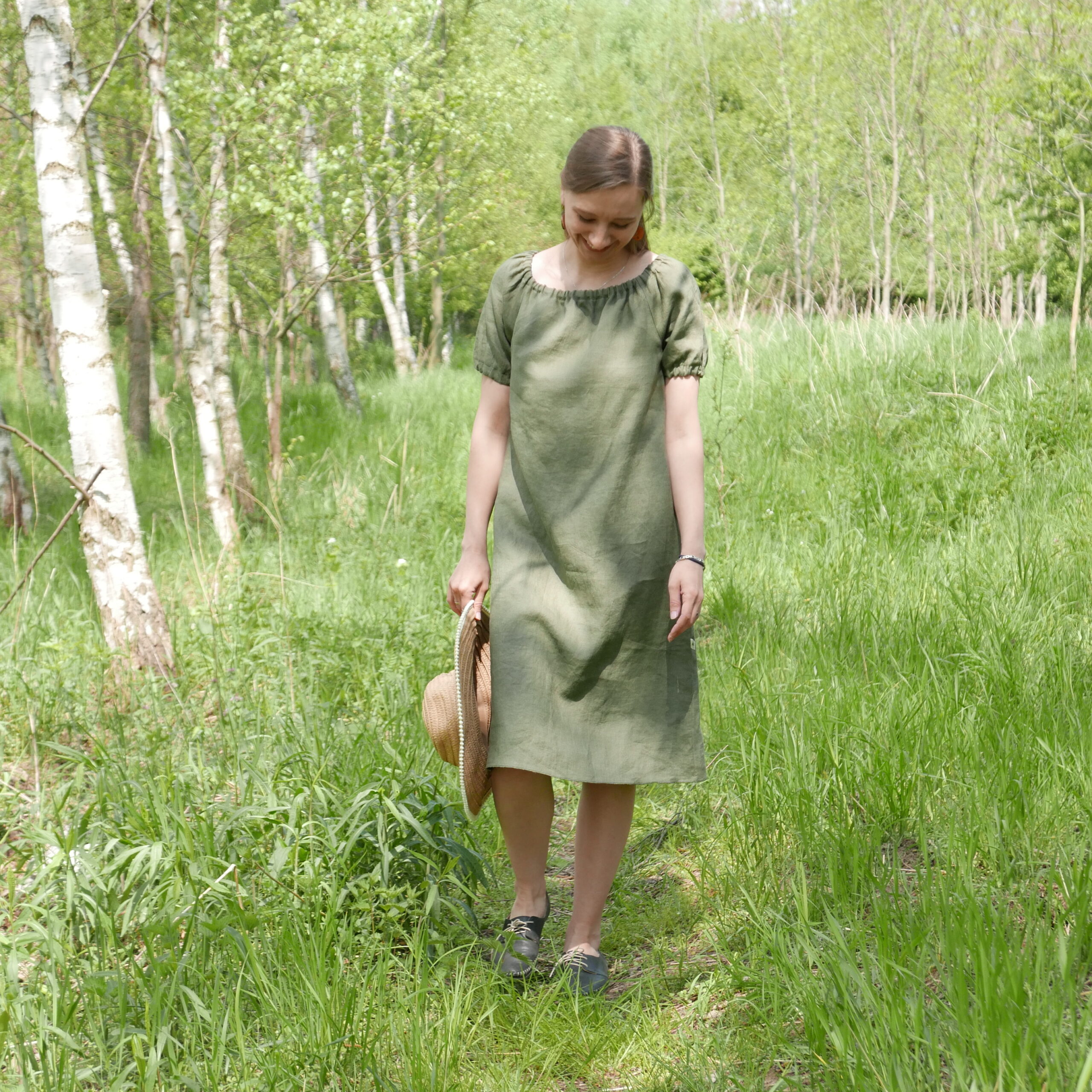 Lniana sukienka "Bożenka"