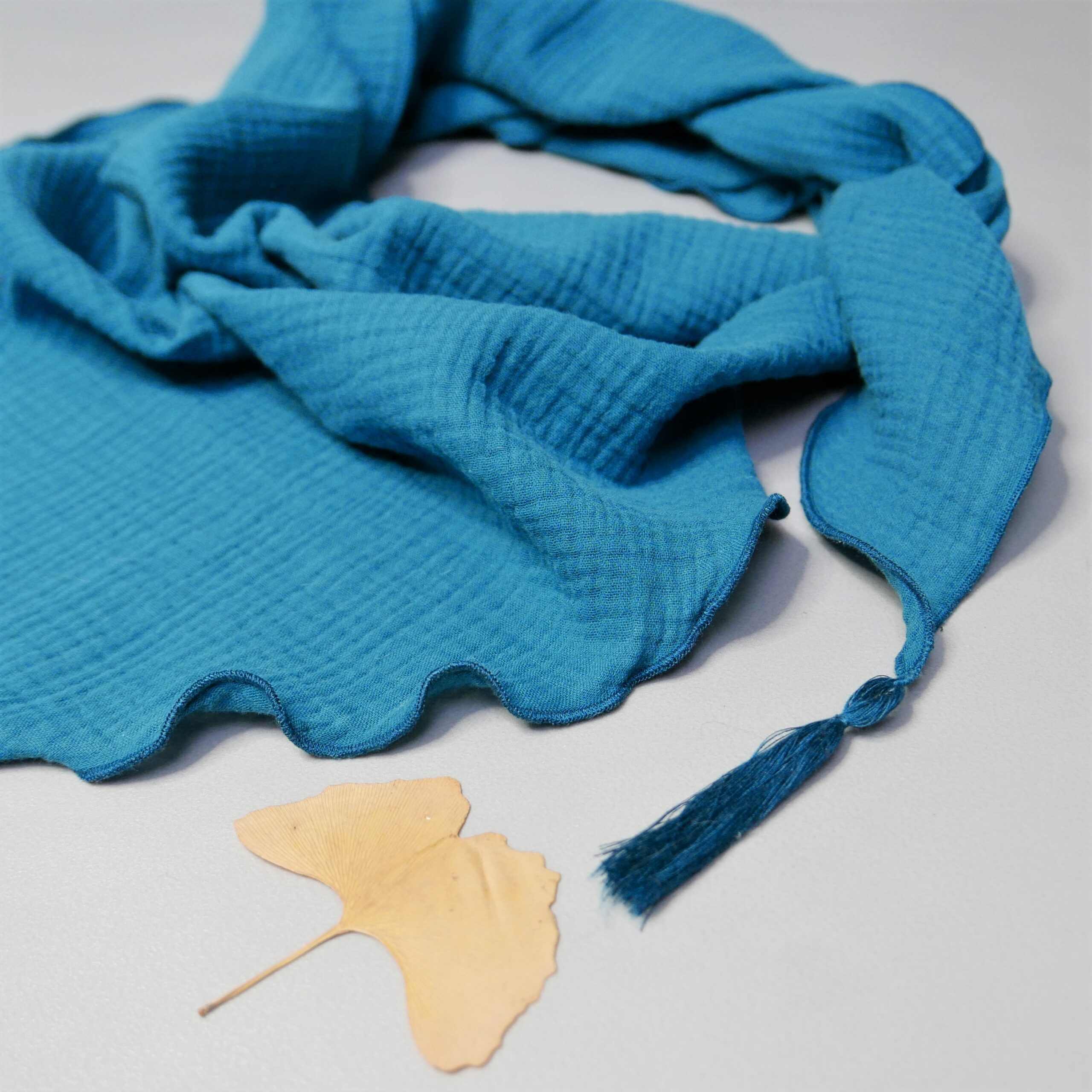 Duża muślinowa chusta morska