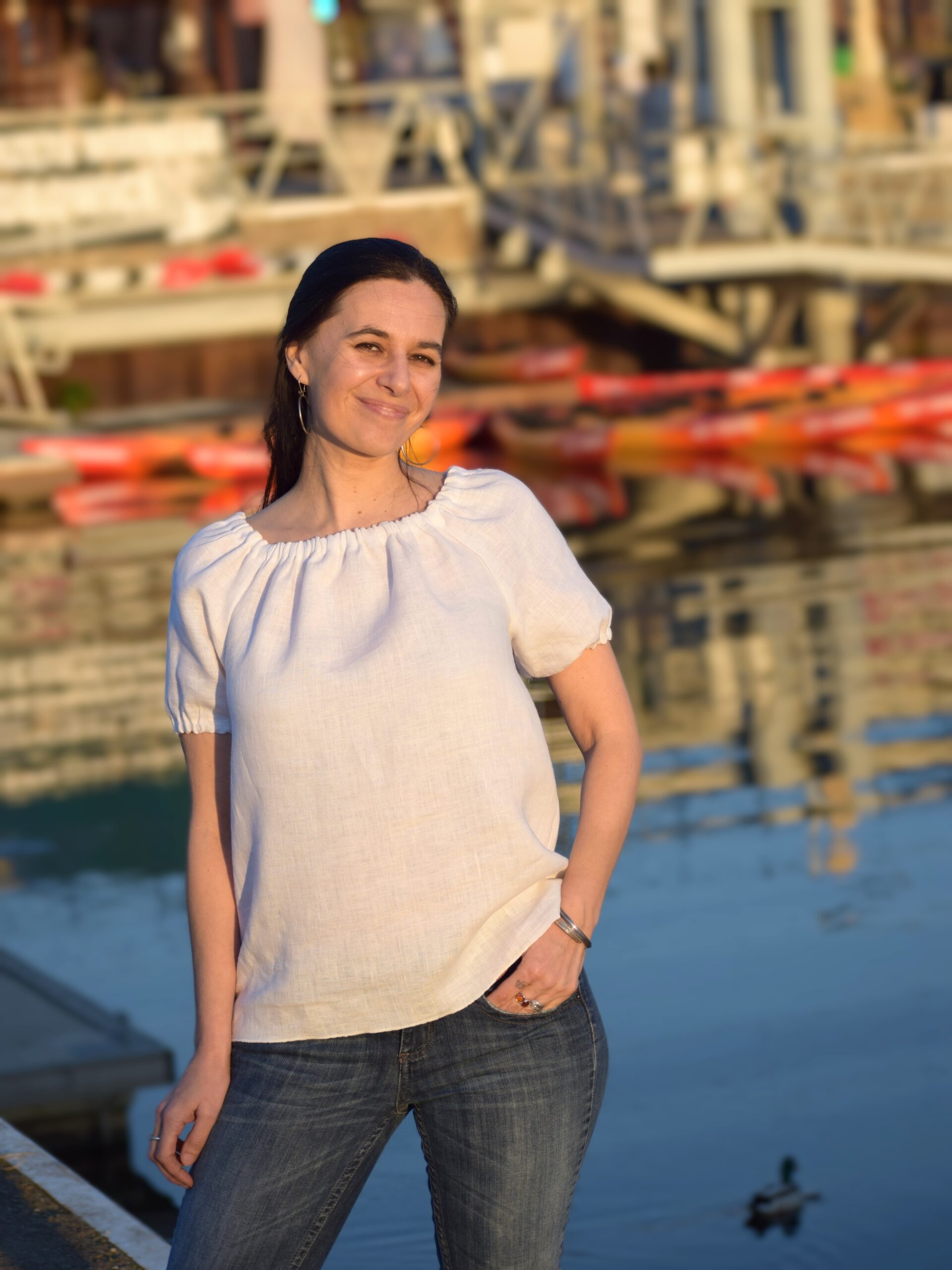 Lniana bluzka "Bożenka"