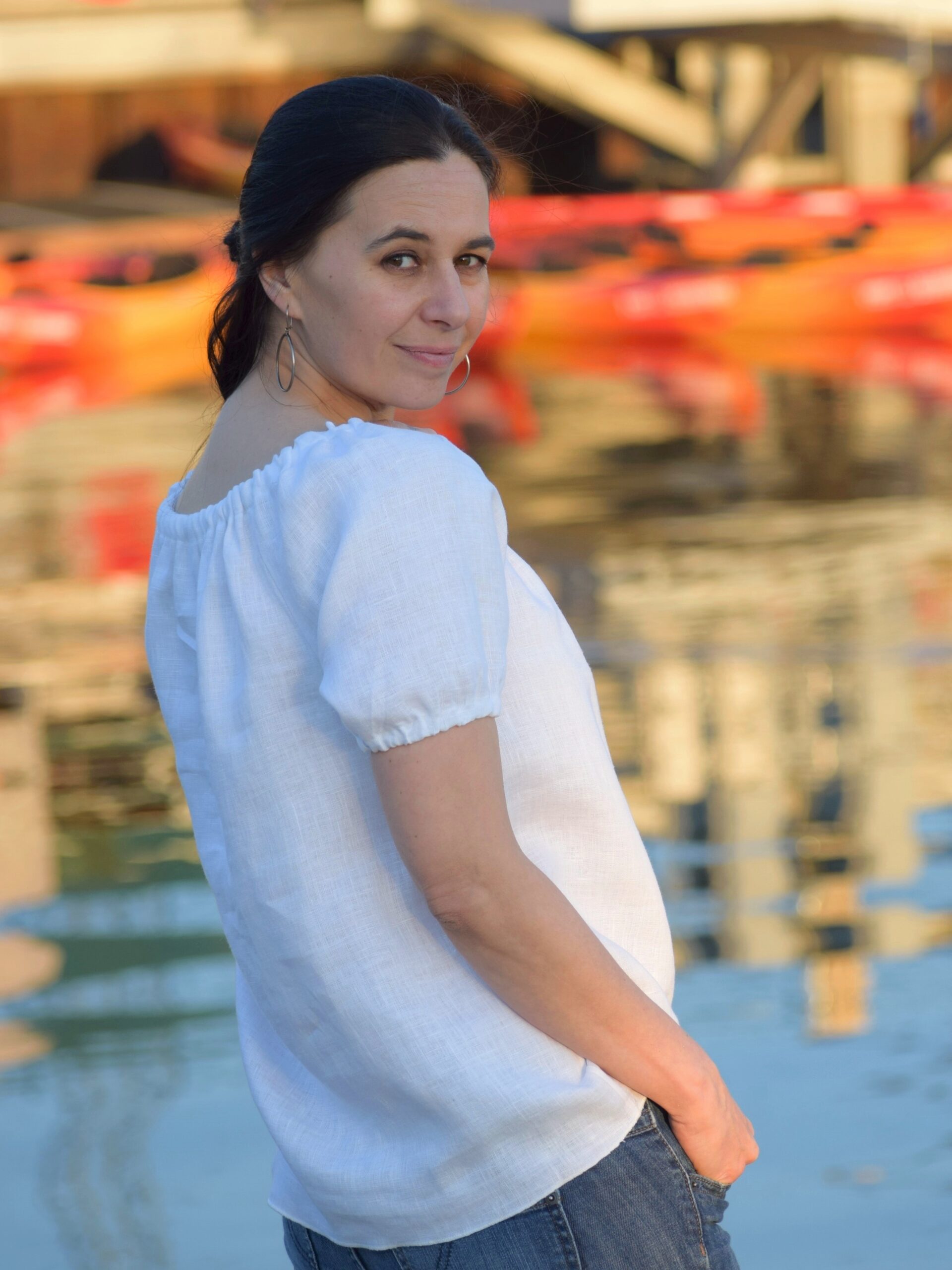 Lniana bluzka "Bożenka"