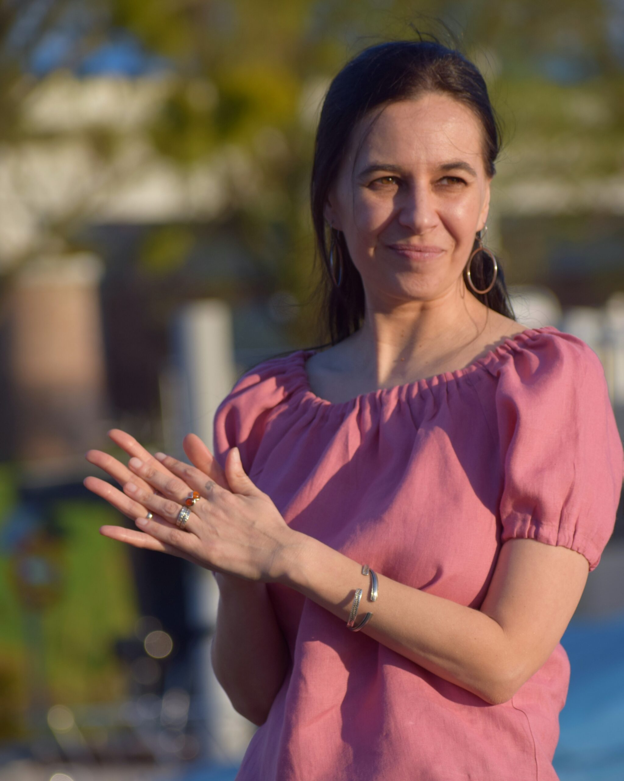 Lniana bluzka "Bożenka"