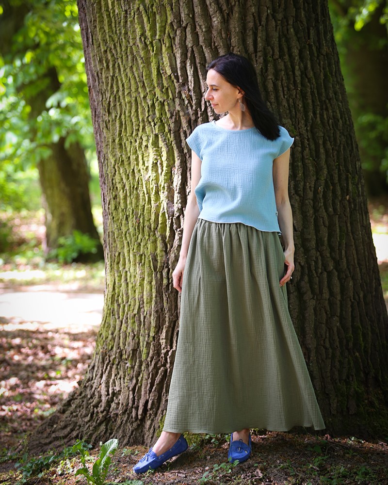 Długa muślinowa spódnica "Martyna"