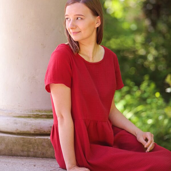 sukienka z muślinu na lato